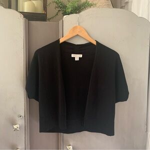 Coldwater Creek Silk Cotton Blend Bolero Style Sweater